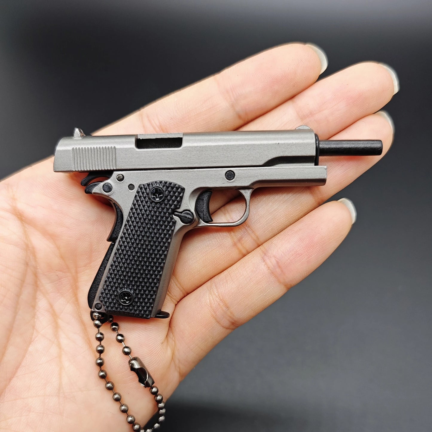 Mini Pistol Keychain, Colt M1911 Pendant