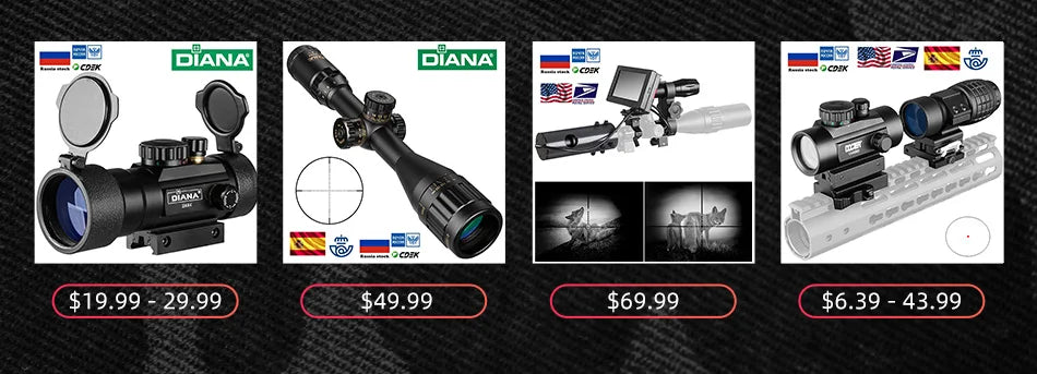 Riflescope With Red andGreen Dots