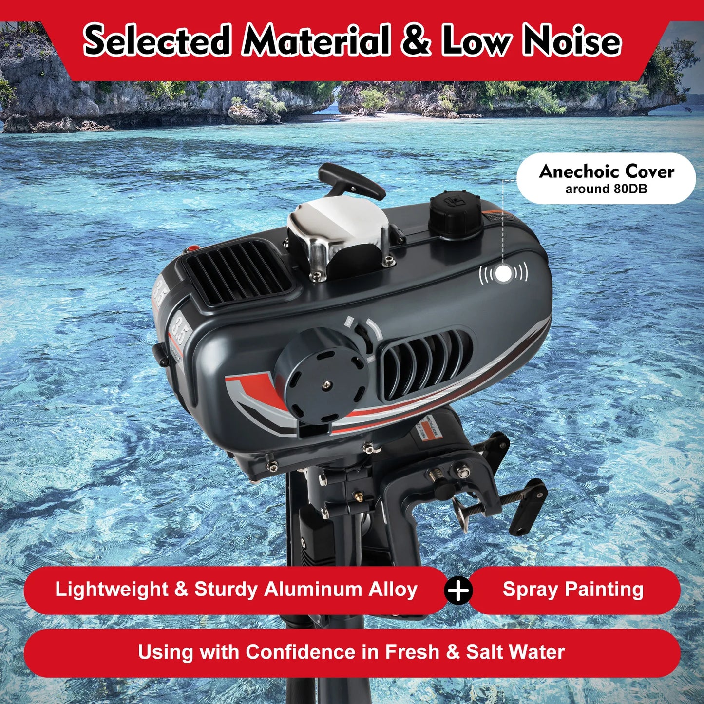 Water Cooled Motor for Fishing Boats & Trolling