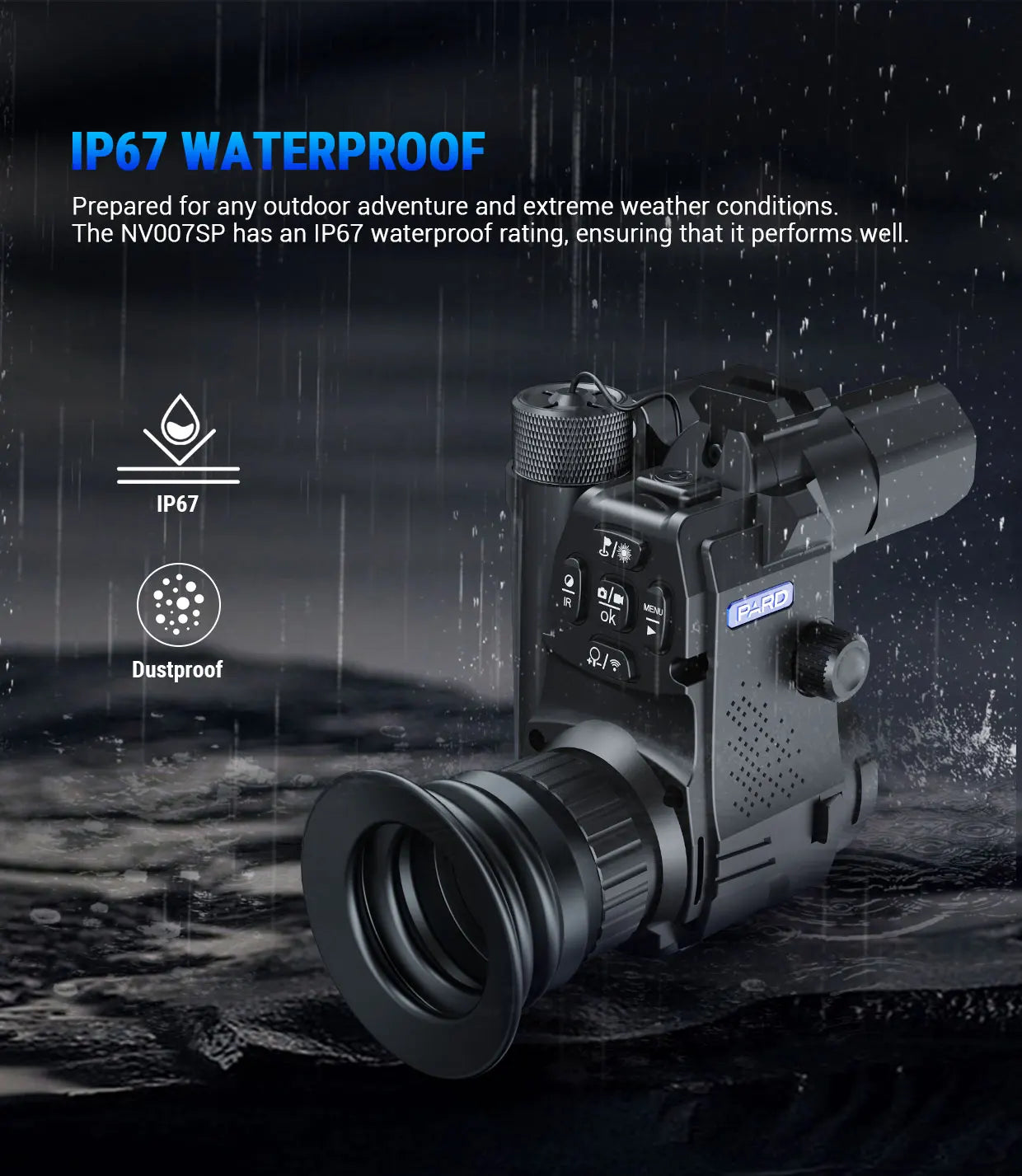 PARD NV007SP-LRF Night Vision Scope Monocular IR For Hunting