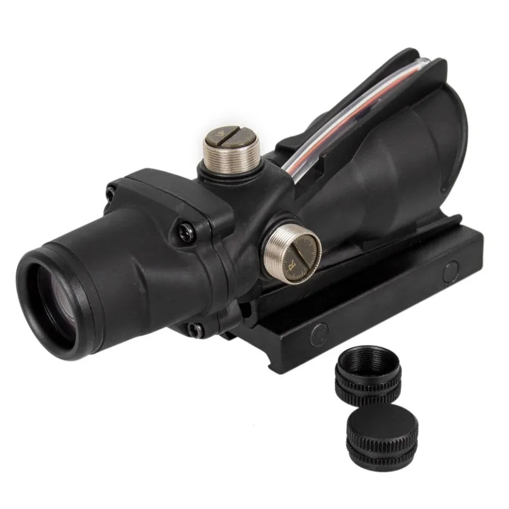 Red Dot Fiber Riflescope Optics /Illuminated