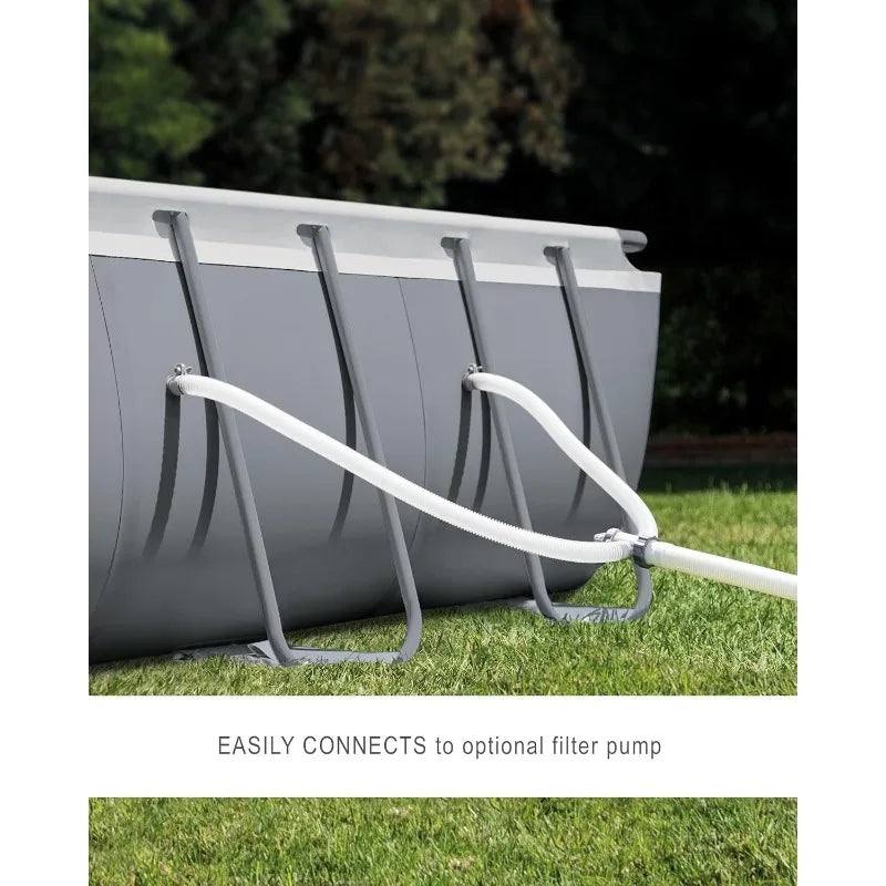 Rectangular Above Ground Swimming Pool Set