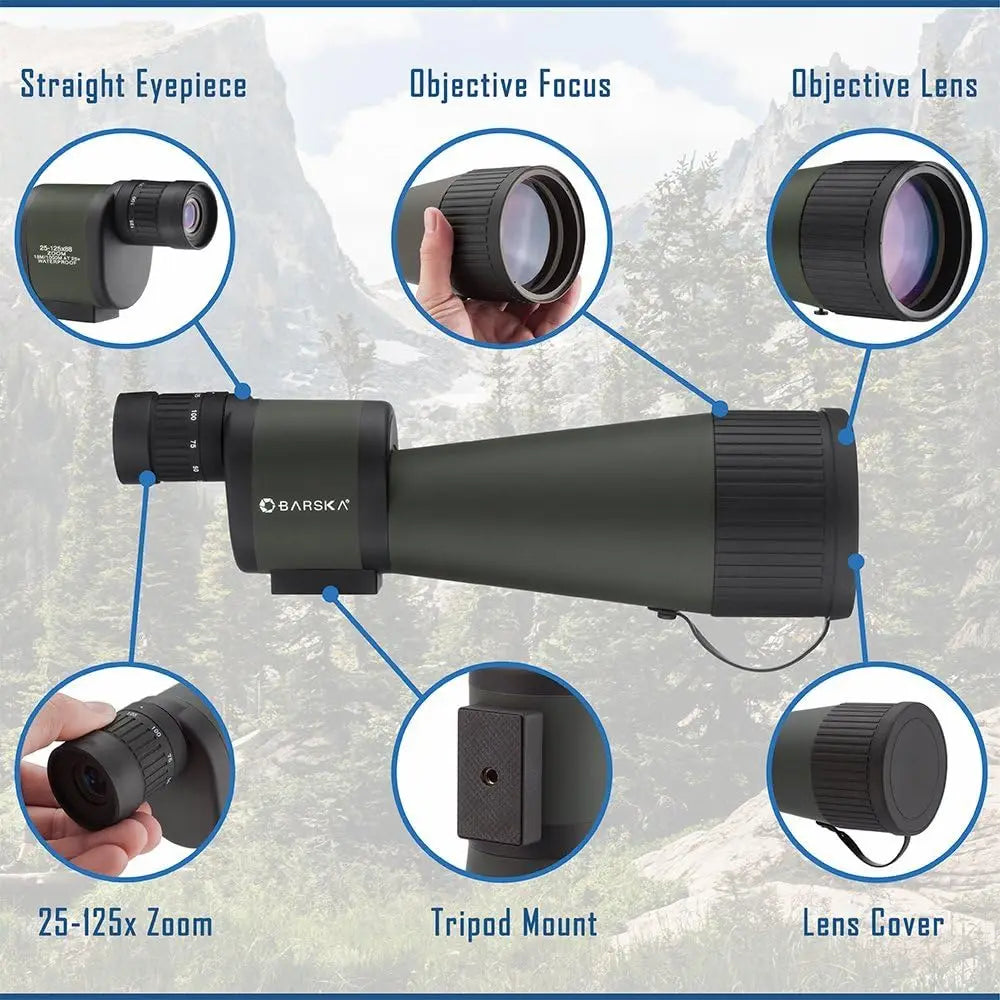 Barska Benchmark Spotting Scope with High Zoom Power, and Carrying Case