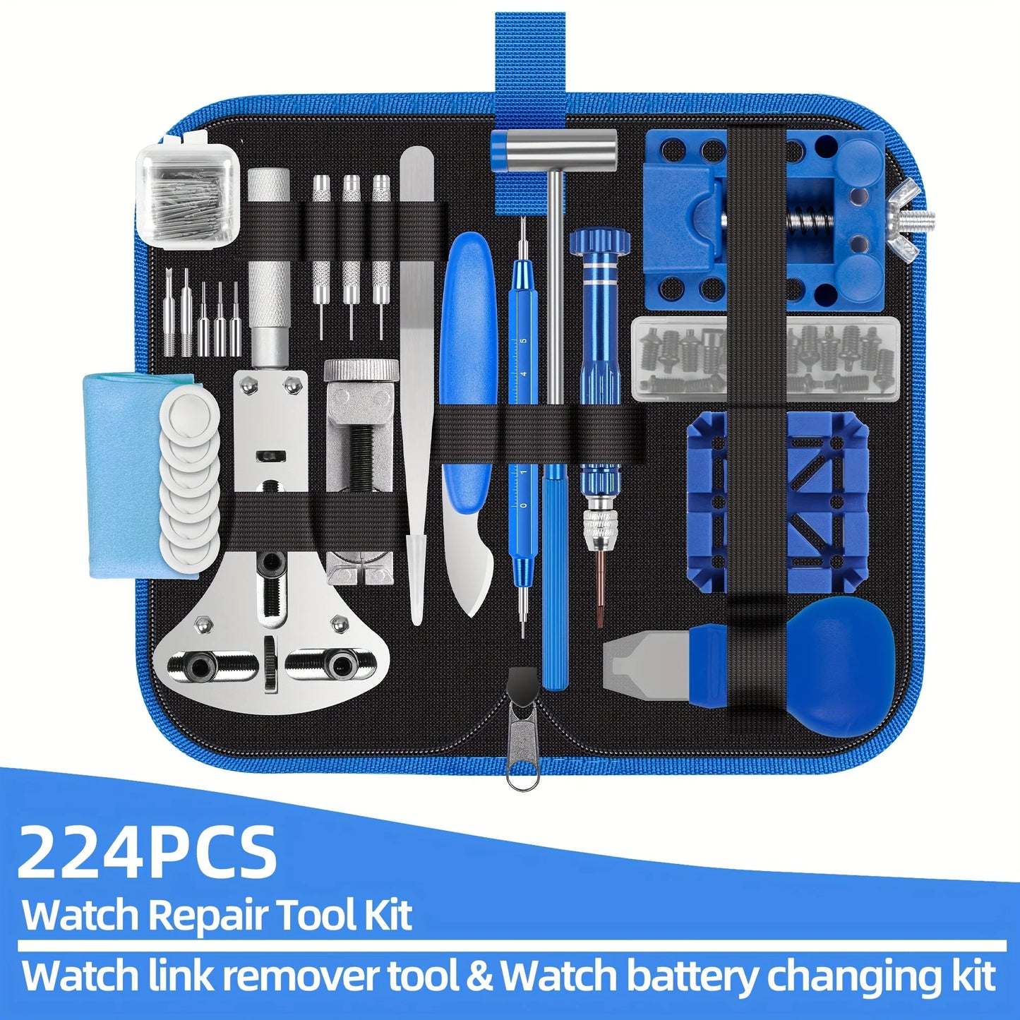 Watch Repair Kit, Professional Repair kit Watch 224pcs,