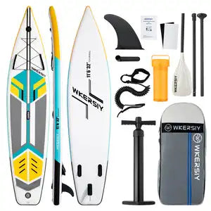 WKERSIY paddle board inflatable stand up with Backpack Paddles