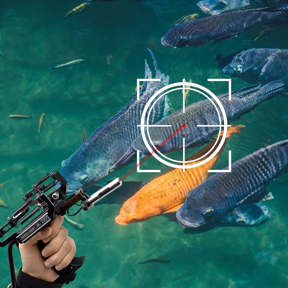 Slingshot Laser Fishing with Arrow Rest