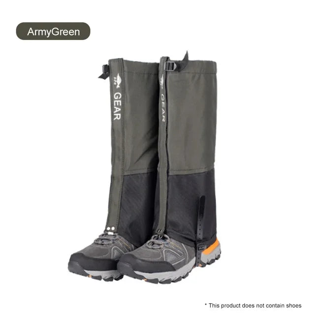Waterproof Leg Gaiters Attachment for Shoes