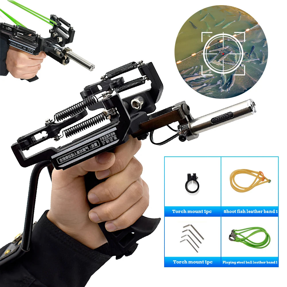 Slingshot Laser Fishing with Arrow Rest