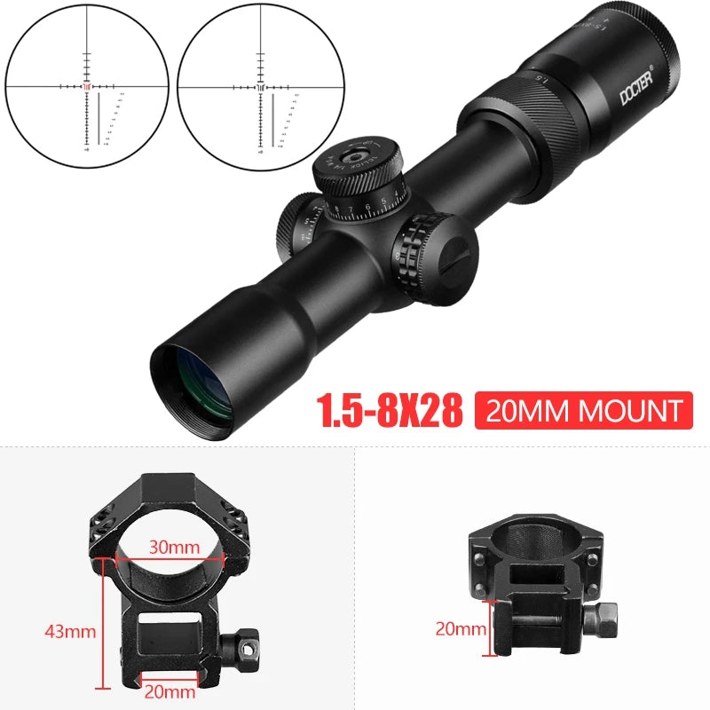 Riflescope With Red andGreen Dots