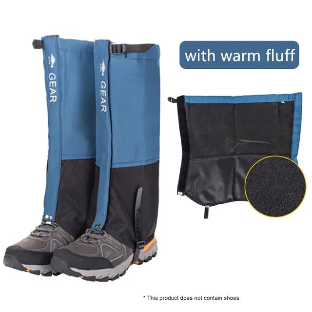 Waterproof Leg Gaiters Attachment for Shoes