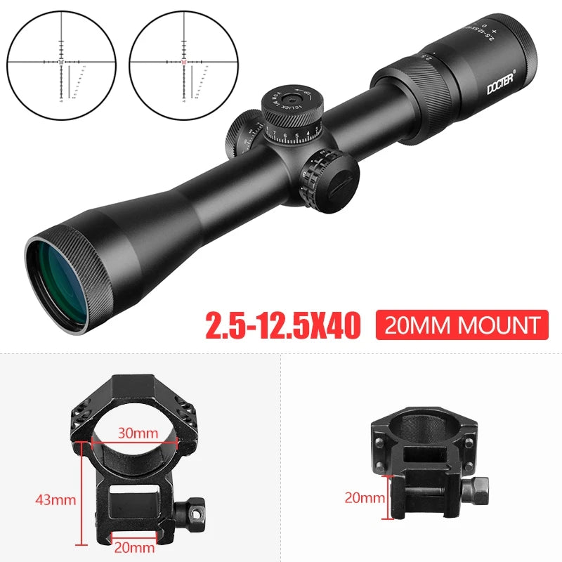 Riflescope With Red andGreen Dots