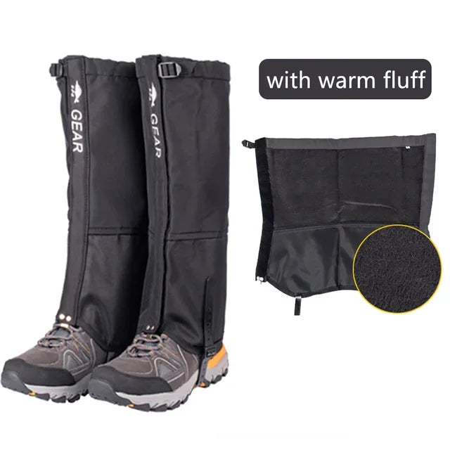 Waterproof Leg Gaiters Attachment for Shoes