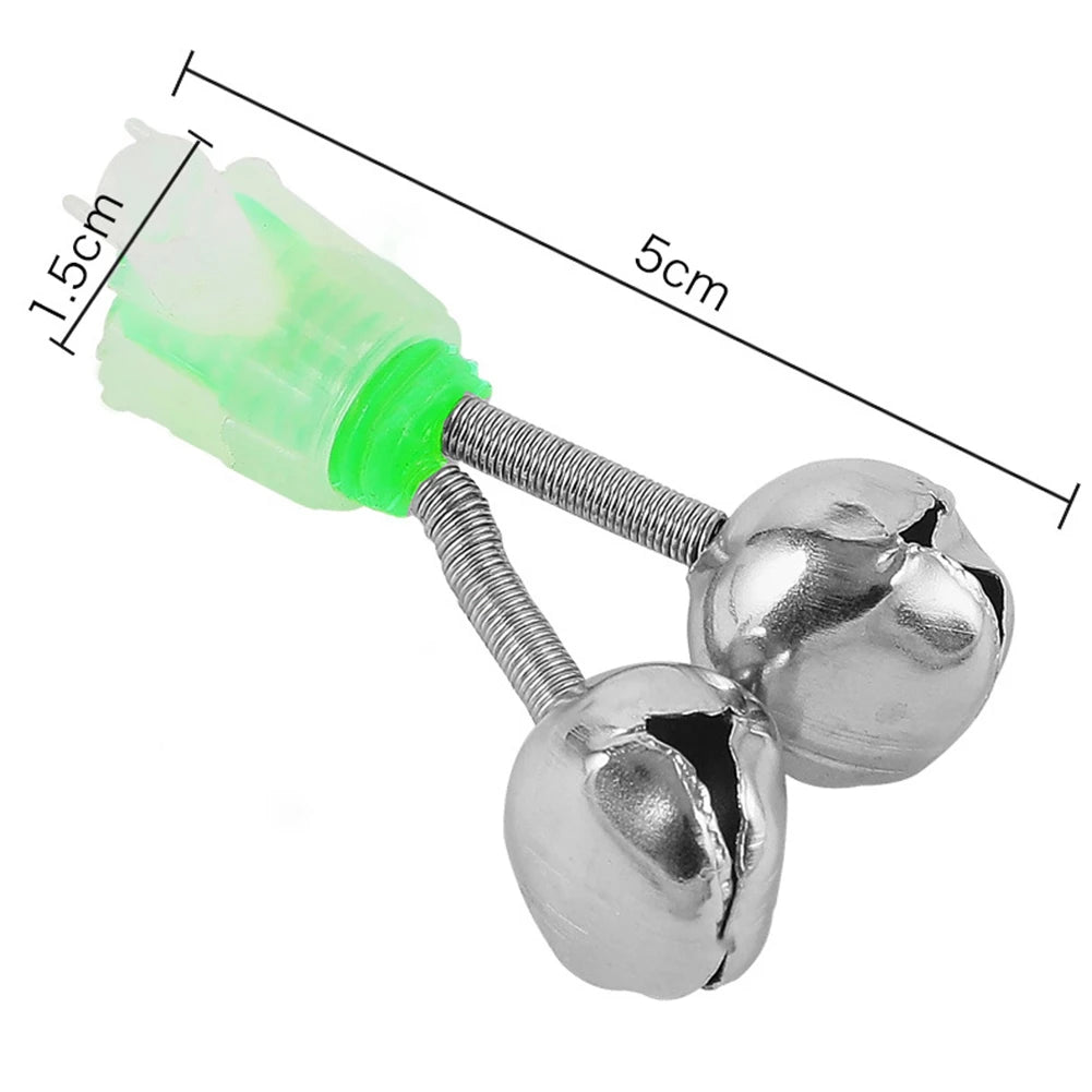 10 Pcs Twin Spiral Fishing Bells Bite Night Alarms
