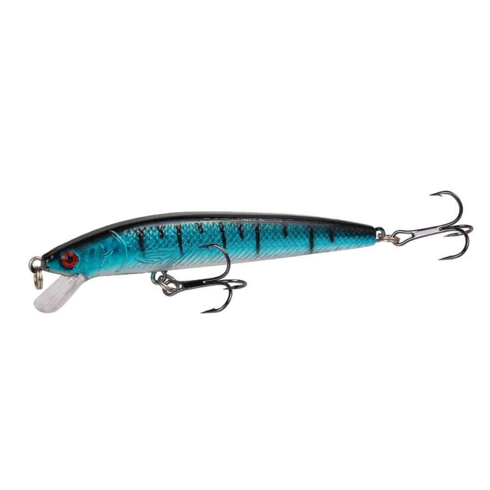 10 PCS Minnow Fishing Lures Floating Hard Bait95mm 7g Artificial Bait Wobbler Crankbait Carp Perch Pesca Fishing Tackle