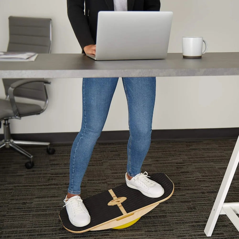 Balance Surfer | Bamboo Balance Board Includes 3 Balance Modules