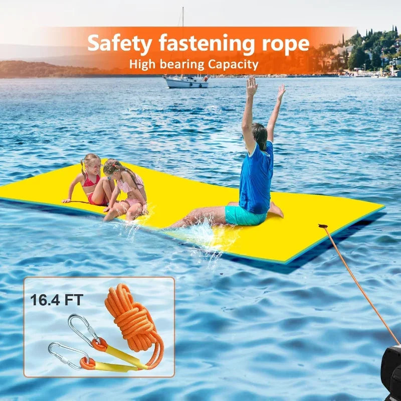 Lily Pad Floating Mat, for Lake, 3-Layer Tear-Resistant.