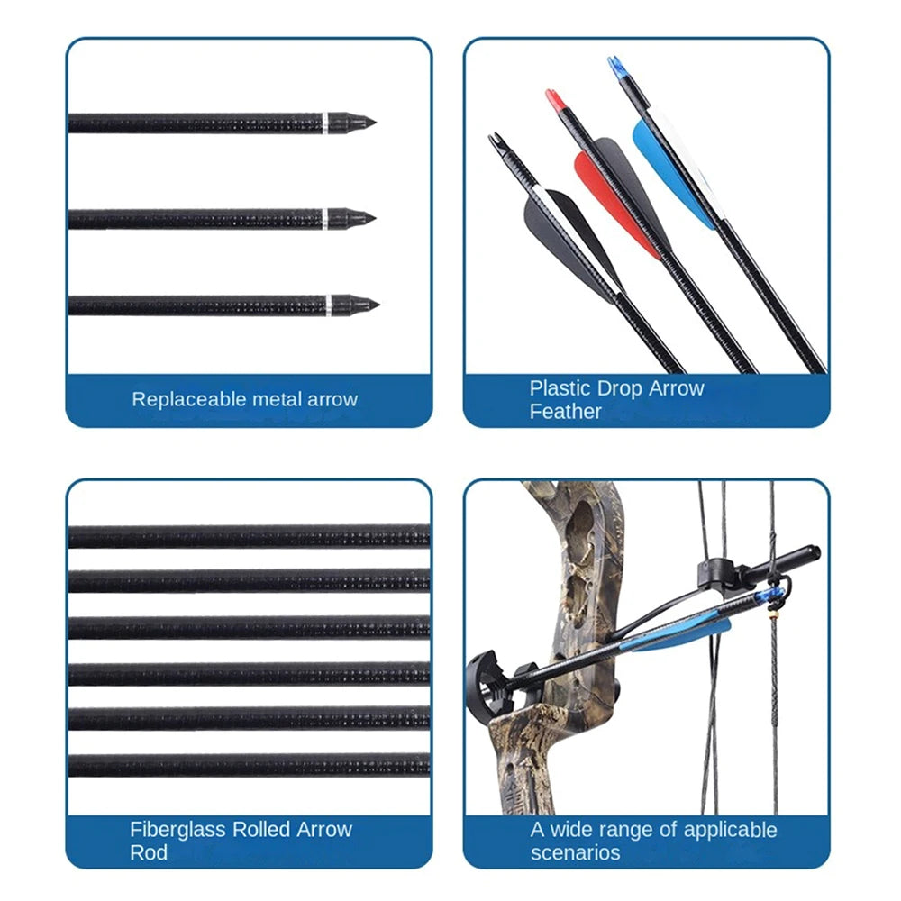 Rolled Fiberglass Arrow Set