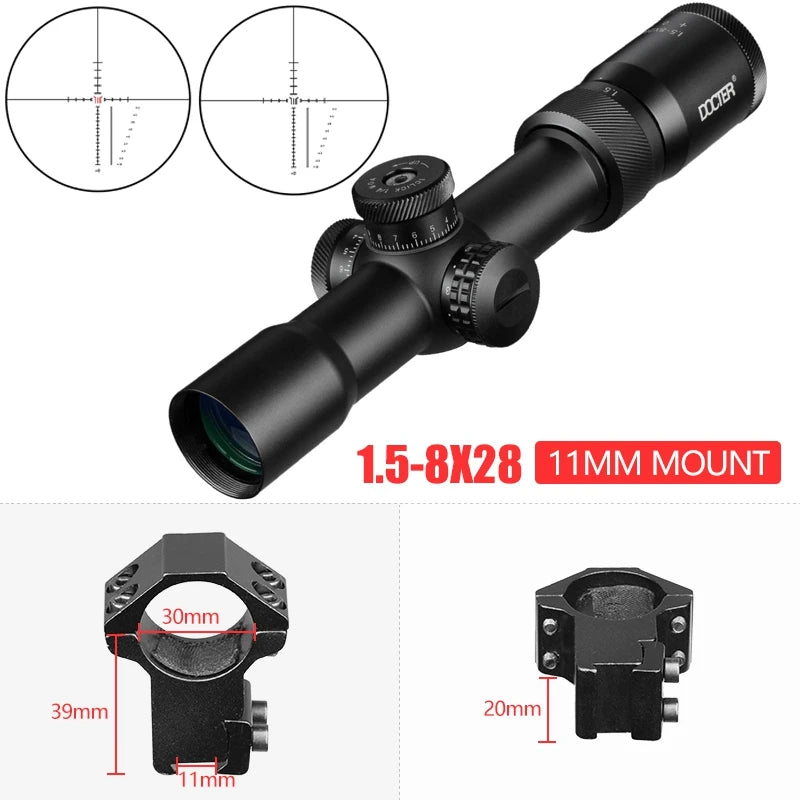 Riflescope With Red andGreen Dots