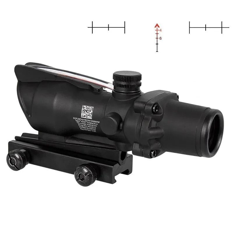 Red Dot Fiber Riflescope Optics /Illuminated