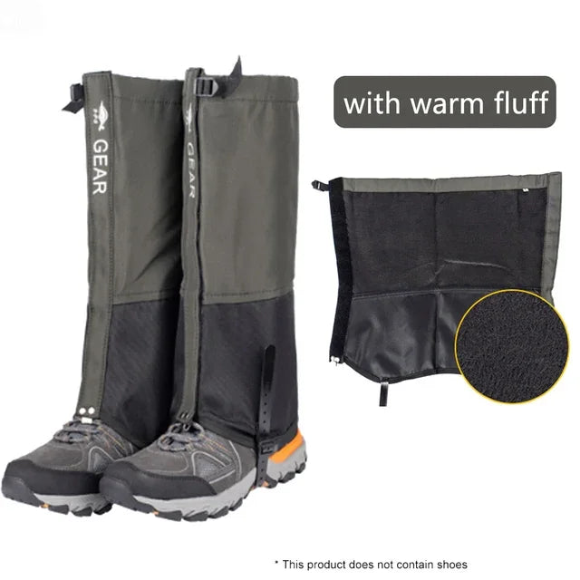 Waterproof Leg Gaiters Attachment for Shoes