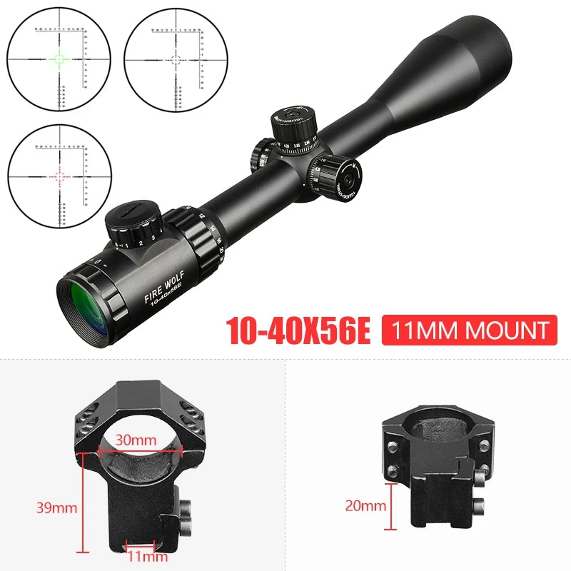 Riflescope With Red andGreen Dots