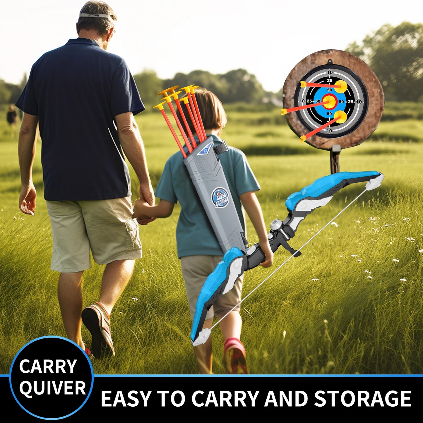 Bow and Arrow Toys with Light-up LED