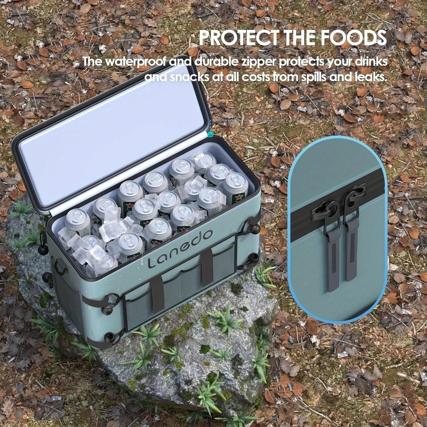 Soft-Sided Ice Chest for Camping, Fishing