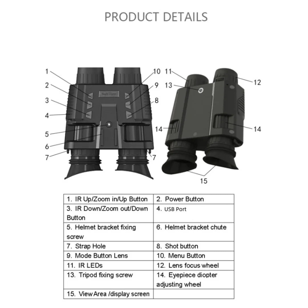 Night Vision Goggles with Head Strap