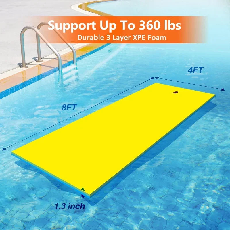 Lily Pad Floating Mat, for Lake, 3-Layer Tear-Resistant.
