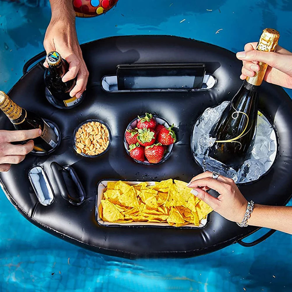 Table Bar Tray with Cooler /Cup Holder, Phone