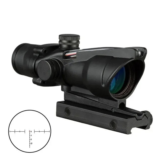 Red Dot Fiber Riflescope Optics /Illuminated