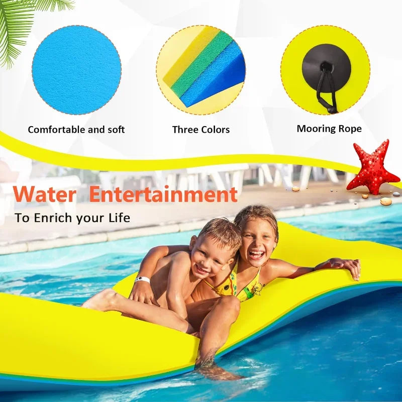 Lily Pad Floating Mat, for Lake, 3-Layer Tear-Resistant.