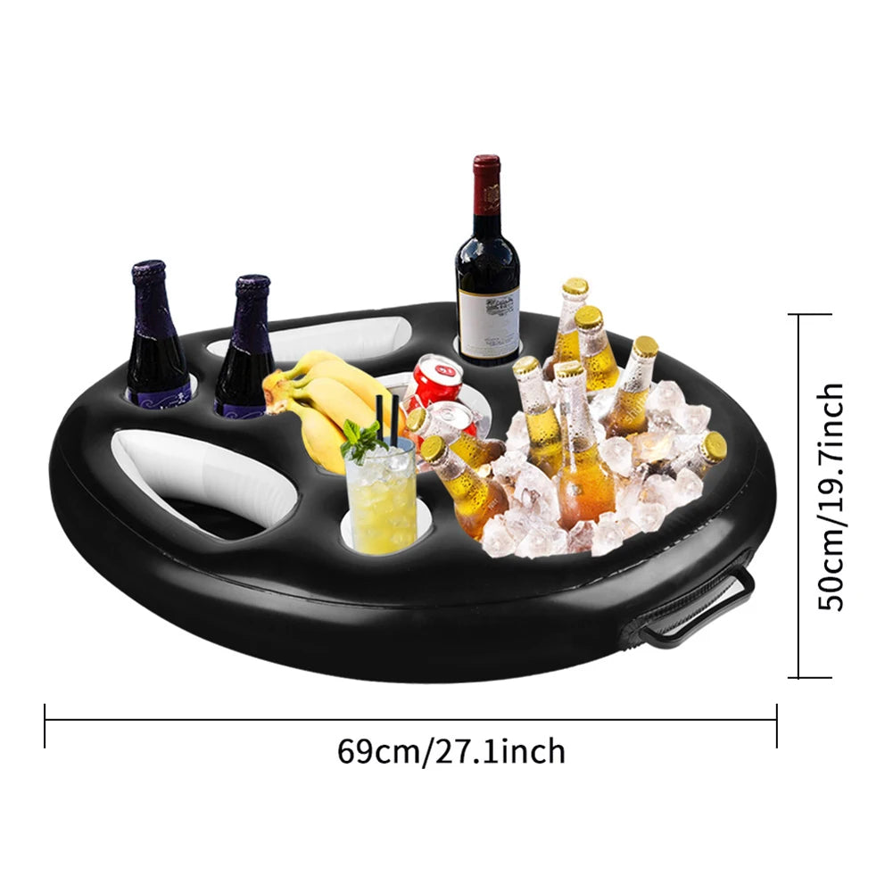 Table Bar Tray with Cooler /Cup Holder, Phone