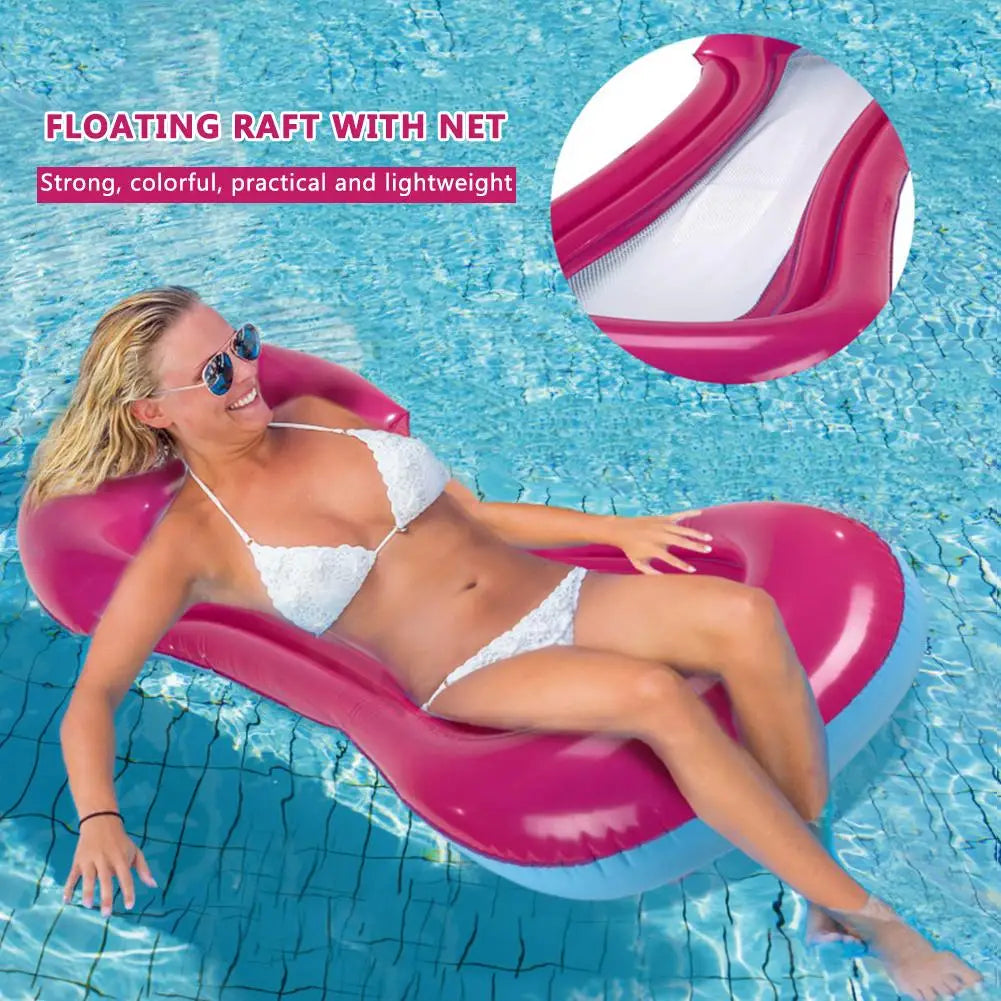 Inflatable Floating Mattress Beach Lounge Chair