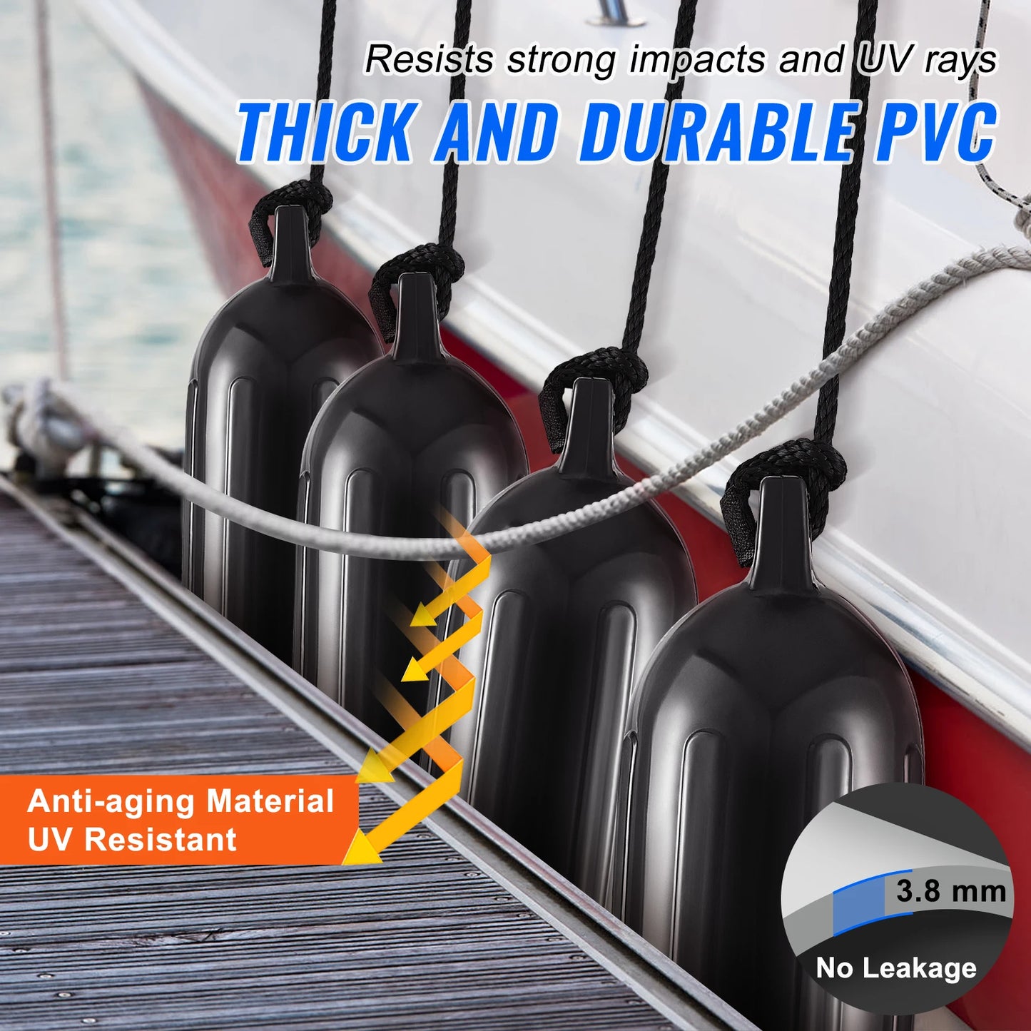 Inflateable Boat Bumpers for Docking,