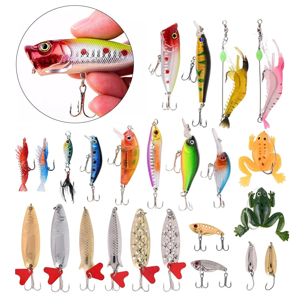 Colorful Christmas Fishing Lures Set