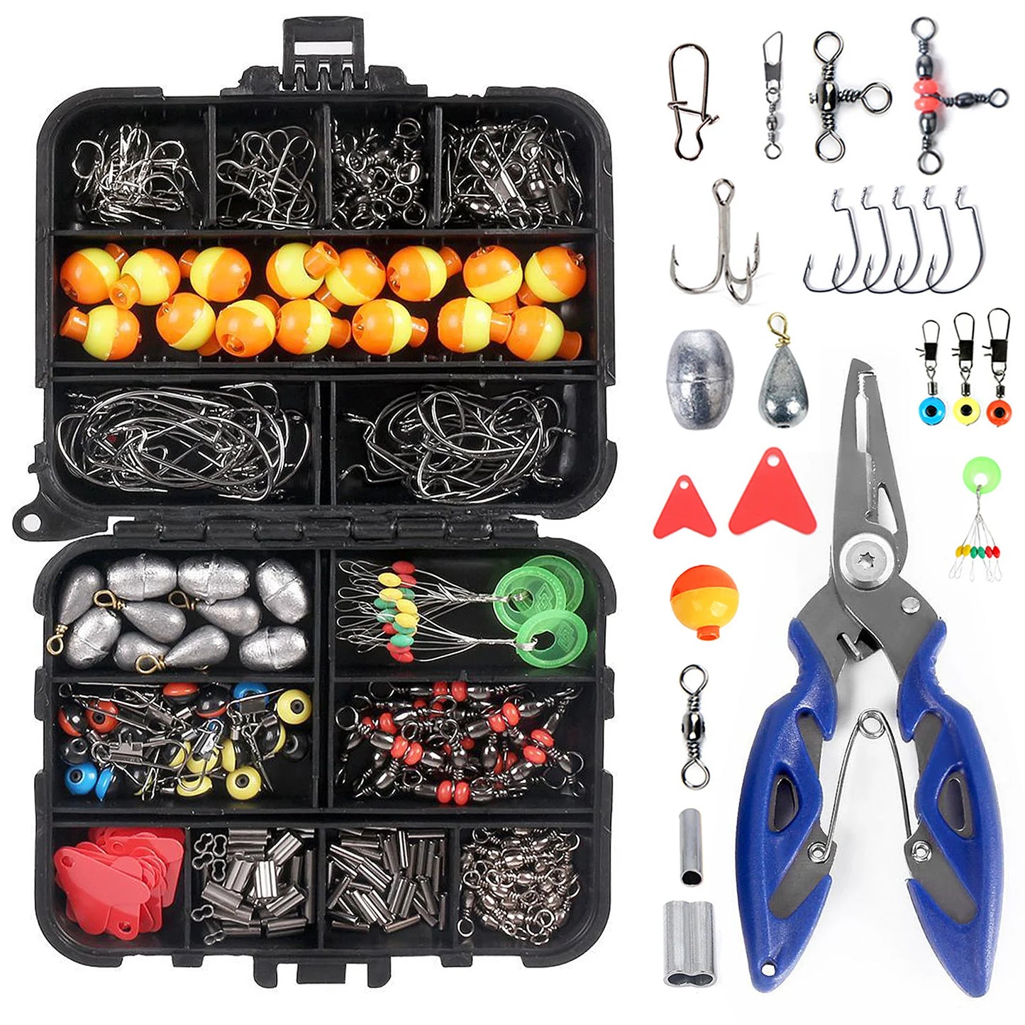 Tackle Box with Accessories and Pliers