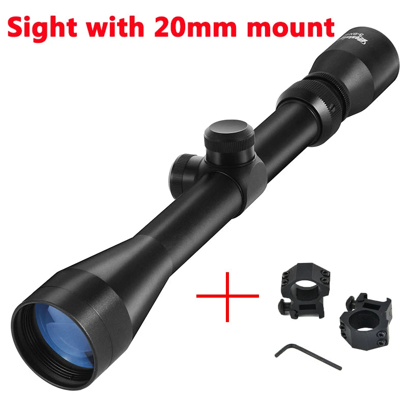 3-9X40 Hunting Deer Rifle Scope Mil Dot Reticle