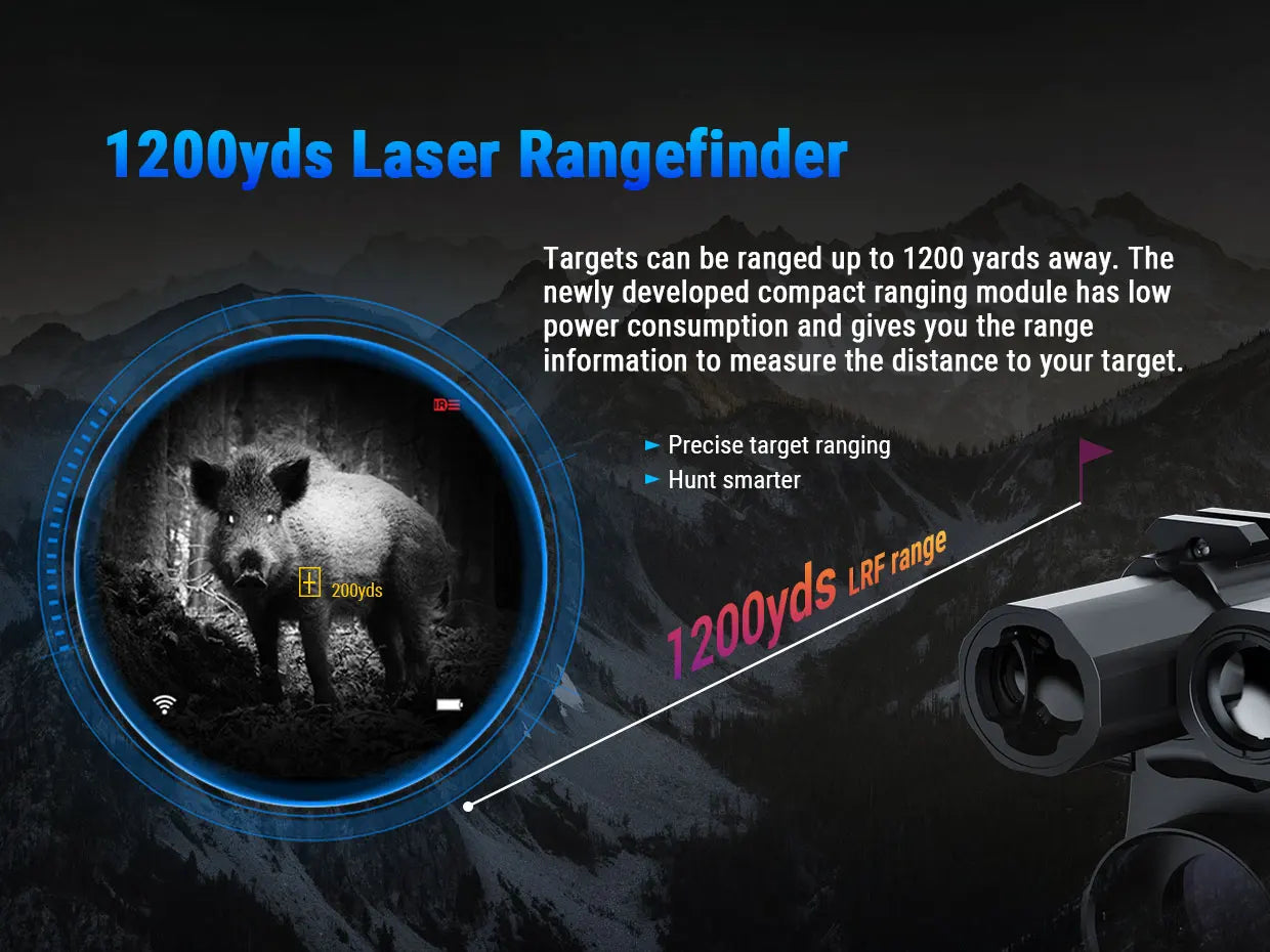 PARD NV007SP-LRF Night Vision Scope Monocular IR For Hunting