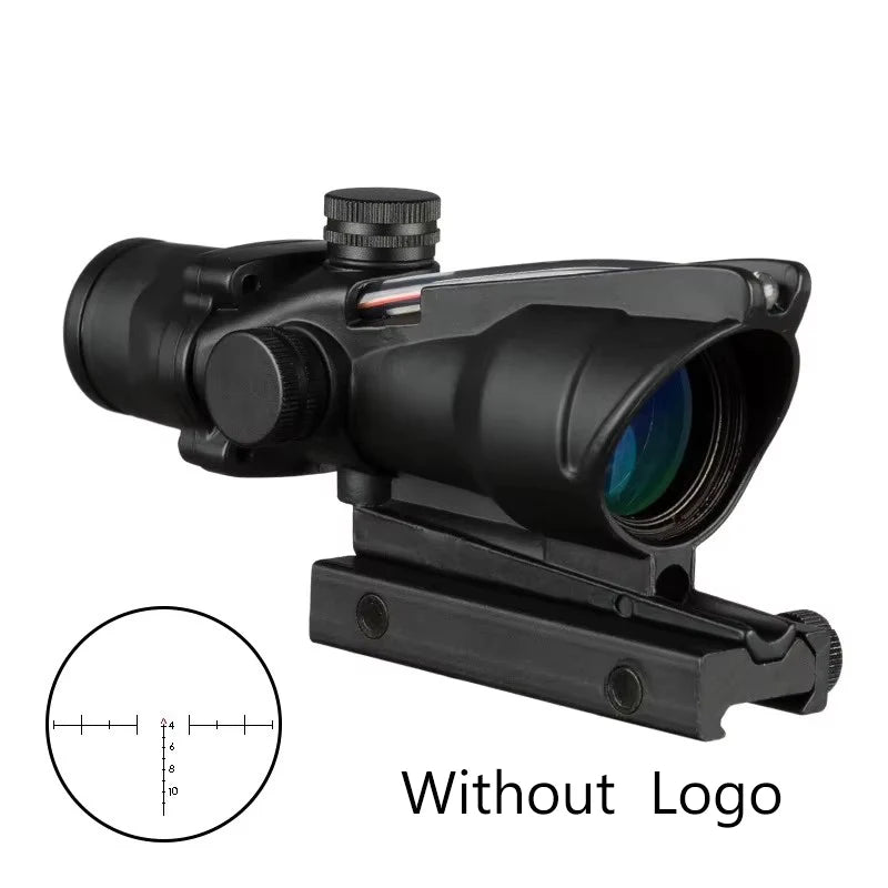 Red Dot Fiber Riflescope Optics /Illuminated
