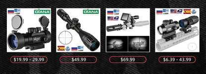Riflescope With Red andGreen Dots