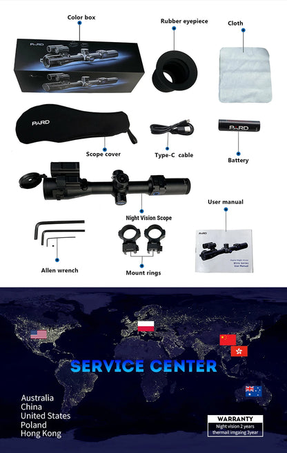 PARD Night Vision Scope Hunting Rangefinder