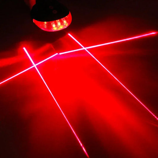 LED 2 Laser Bicycle Rear Warning  Taillight