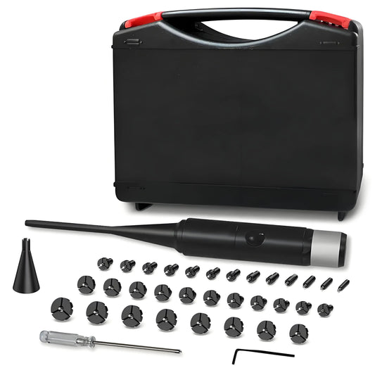 Red Boresighter Kit With 8/32 Adapters - Multiple Caliber