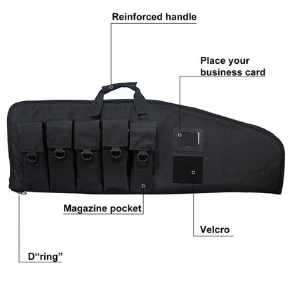 Rifle Case  with 5 Pouches for  Transport