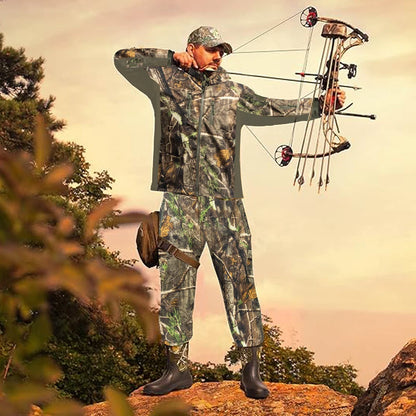Hunting Jacket and pants with Fleece Lining and Safety Strap