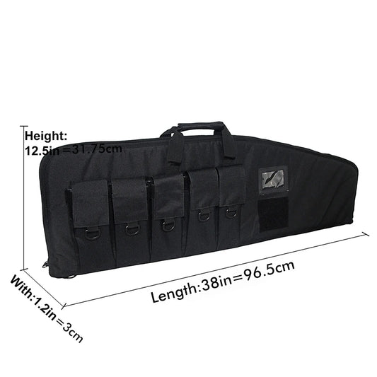 Rifle Case  with 5 Pouches for  Transport