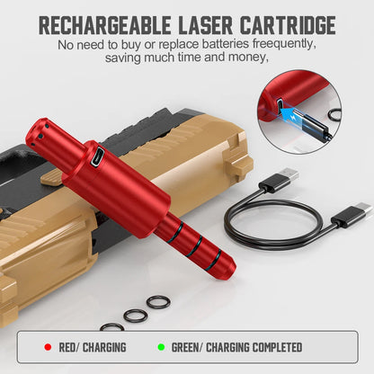 magnetic red dot laser training bullet
