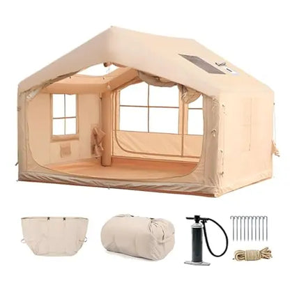 Inflatable Tent for Camping -  Ultra-Quick Setup with Stove