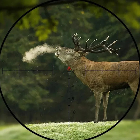 Prism  Real Red Fiber Optic Chevron  Illuminated Etched Reticle